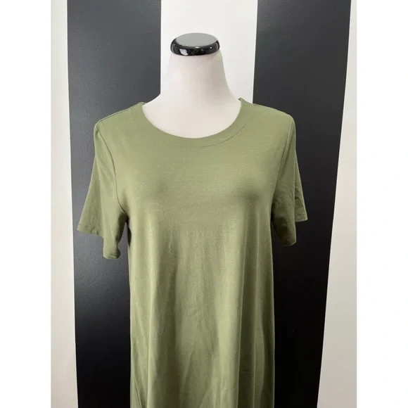 Loft Green Midi T-Shirt Dress NWOT - Picture 2 of 2